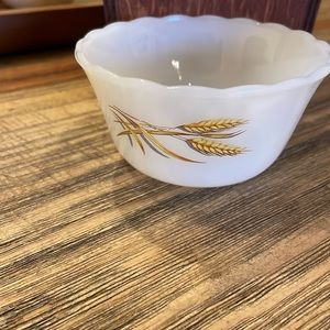 Fire king wheat custard cup